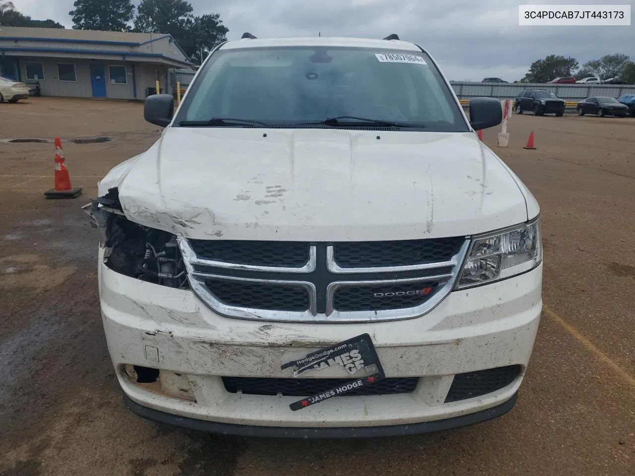 2018 Dodge Journey Se VIN: 3C4PDCAB7JT443173 Lot: 78507964