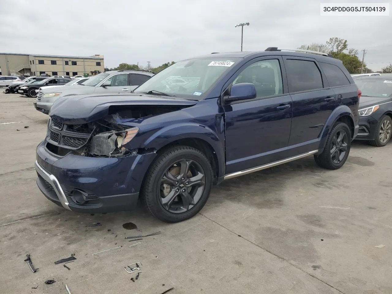 2018 Dodge Journey Crossroad VIN: 3C4PDDGG5JT504139 Lot: 78749624