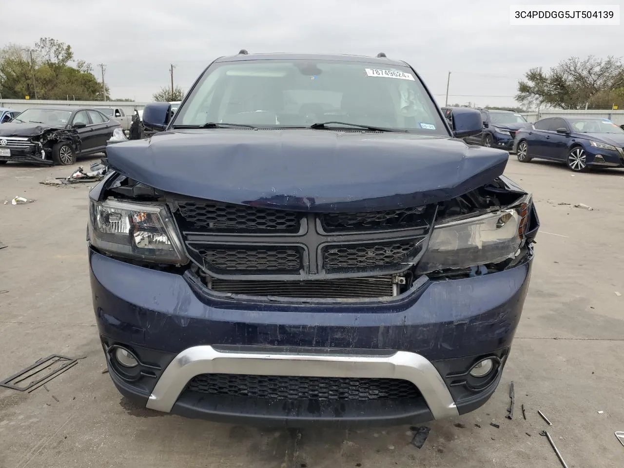 2018 Dodge Journey Crossroad VIN: 3C4PDDGG5JT504139 Lot: 78749624