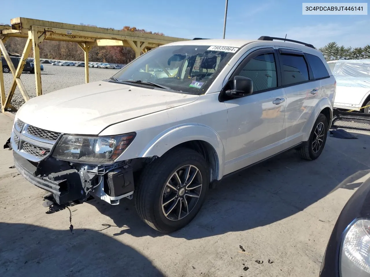 2018 Dodge Journey Se VIN: 3C4PDCAB9JT446141 Lot: 78835964