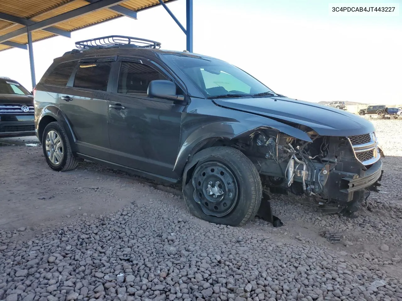 2018 Dodge Journey Se VIN: 3C4PDCAB4JT443227 Lot: 78887384