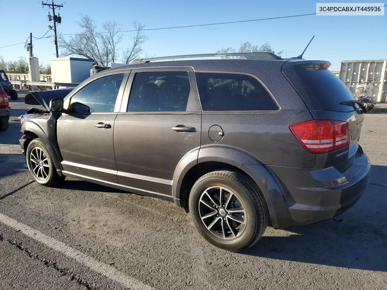 2018 Dodge Journey Se VIN: 3C4PDCABXJT445936 Lot: 79493244