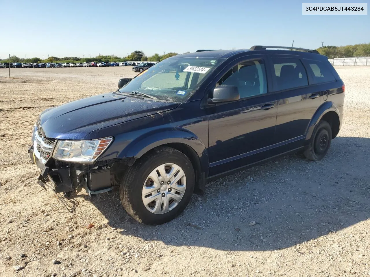 2018 Dodge Journey Se VIN: 3C4PDCAB5JT443284 Lot: 79522524