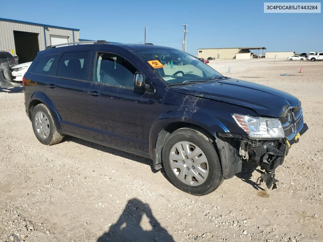 2018 Dodge Journey Se VIN: 3C4PDCAB5JT443284 Lot: 79522524