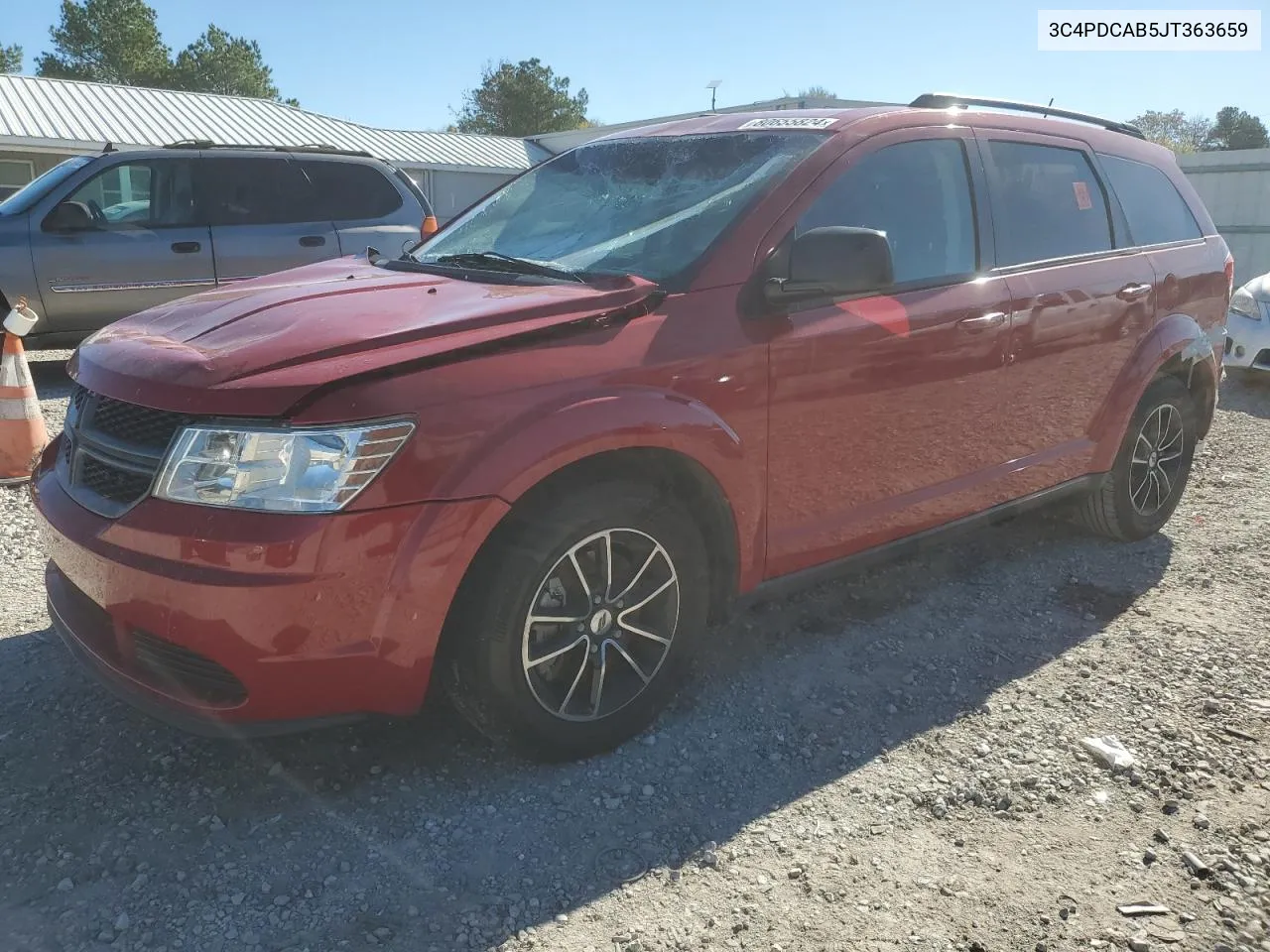 2018 Dodge Journey Se VIN: 3C4PDCAB5JT363659 Lot: 80655824