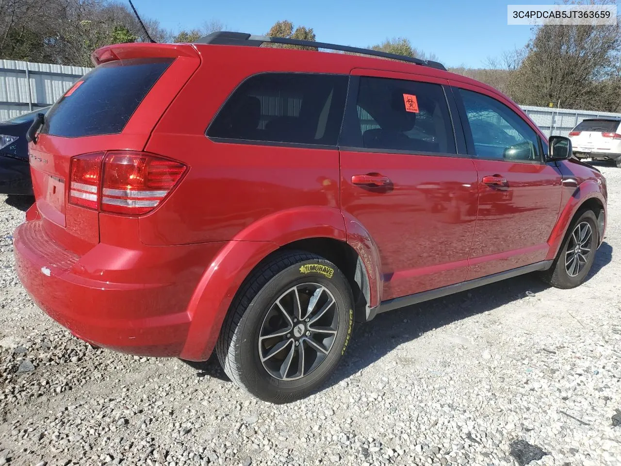 2018 Dodge Journey Se VIN: 3C4PDCAB5JT363659 Lot: 80655824