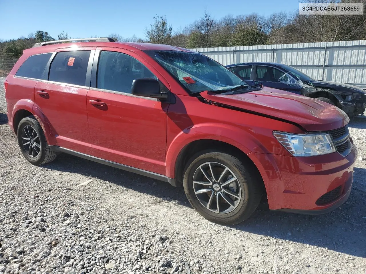 2018 Dodge Journey Se VIN: 3C4PDCAB5JT363659 Lot: 80655824