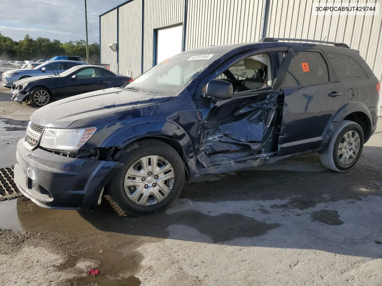 2018 Dodge Journey Se VIN: 3C4PDCAB9JT429744 Lot: 80781344