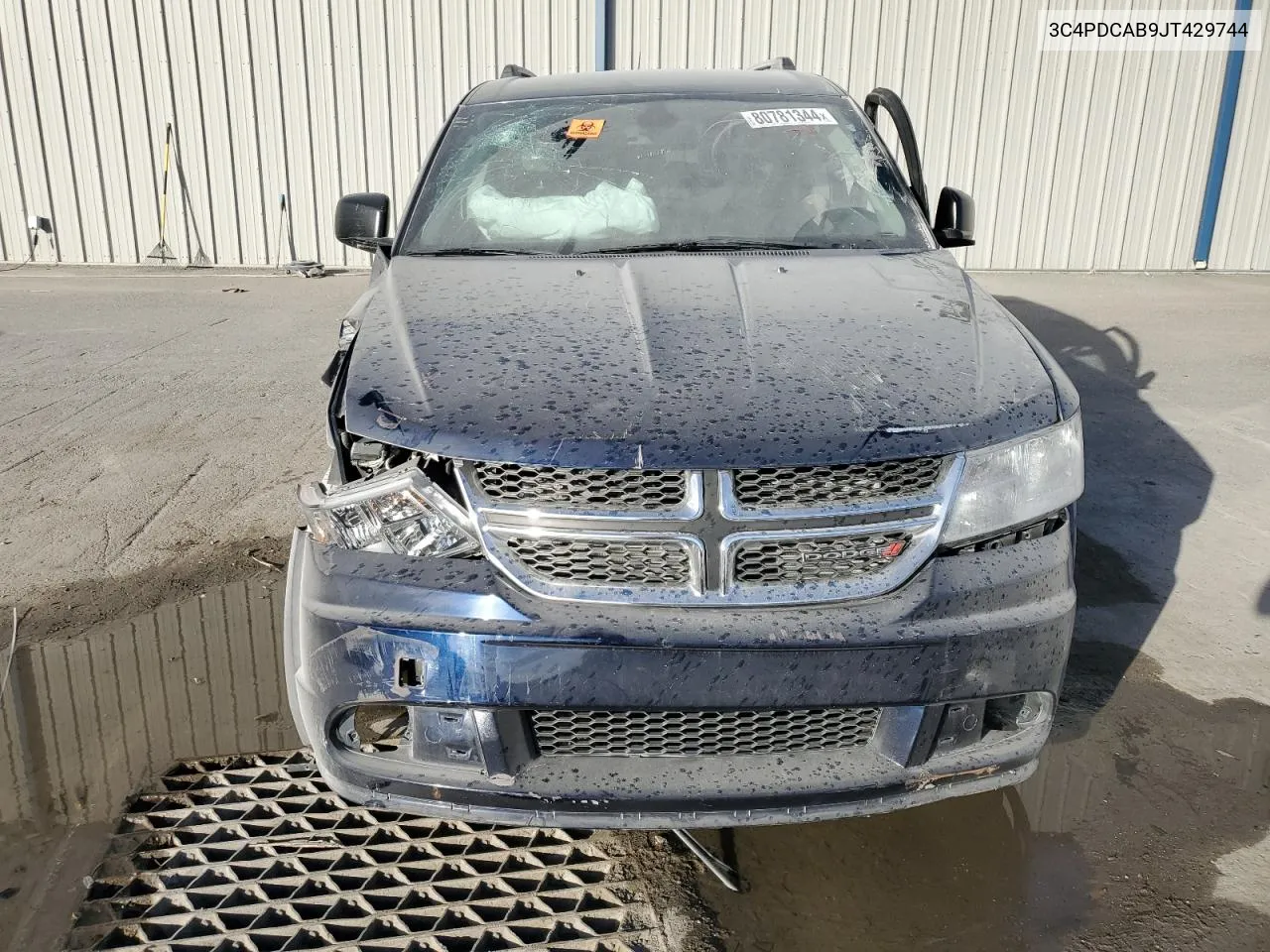 2018 Dodge Journey Se VIN: 3C4PDCAB9JT429744 Lot: 80781344