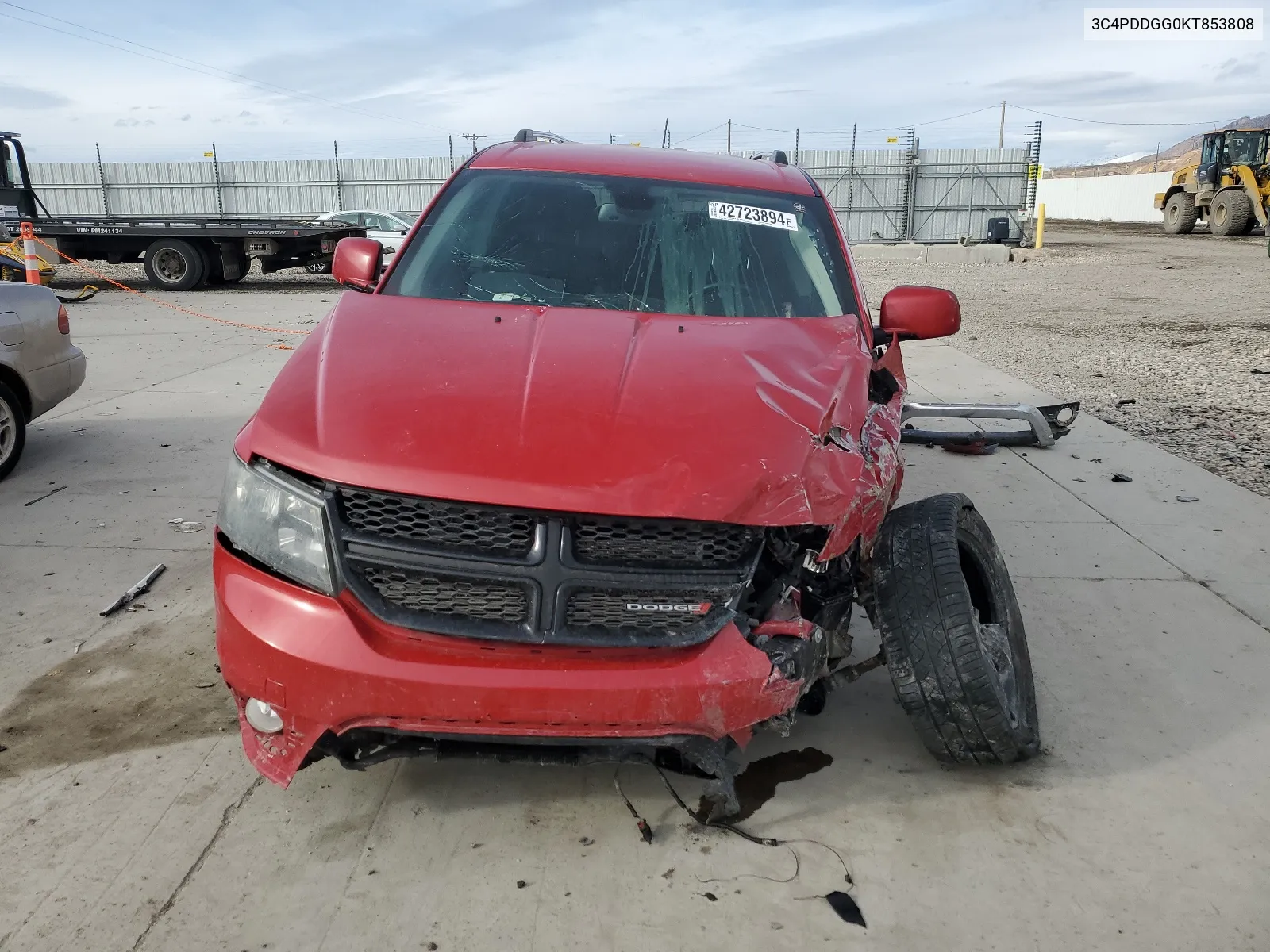 2019 Dodge Journey Crossroad VIN: 3C4PDDGG0KT853808 Lot: 42723894