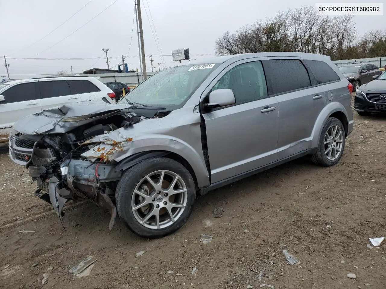 2019 Dodge Journey Gt VIN: 3C4PDCEG9KT680982 Lot: 51070884