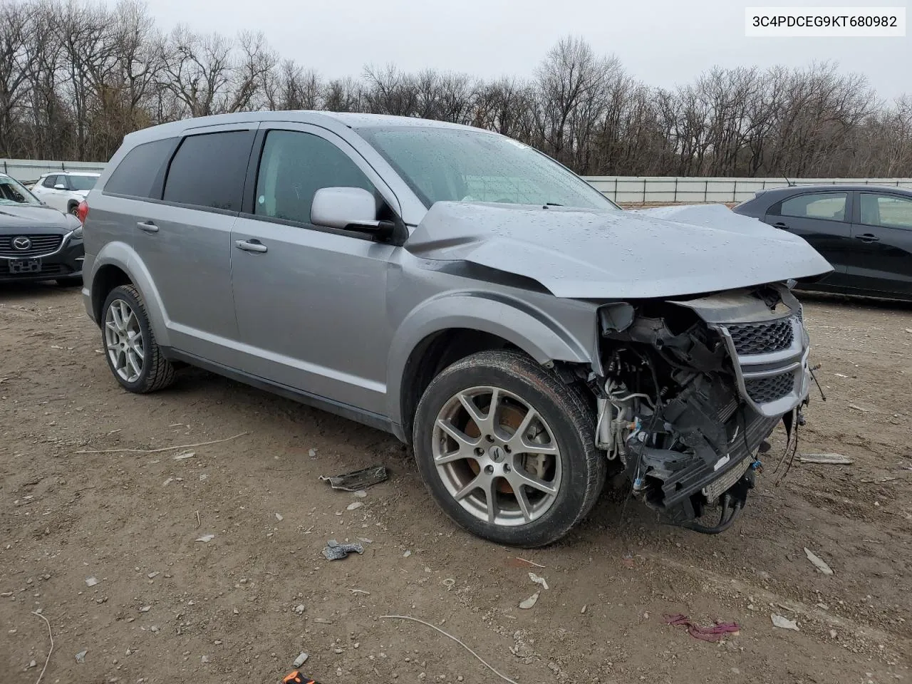 2019 Dodge Journey Gt VIN: 3C4PDCEG9KT680982 Lot: 51070884