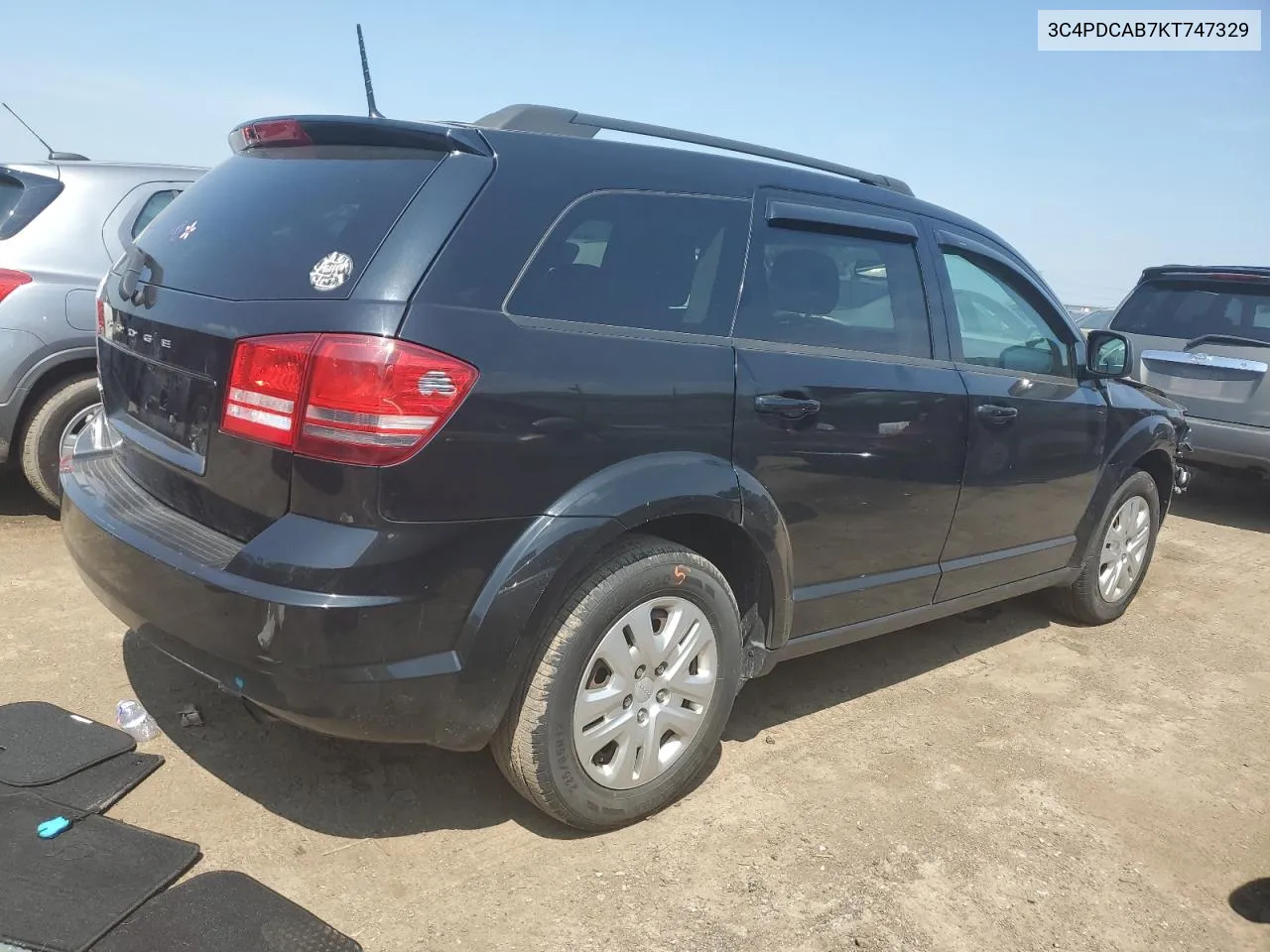 2019 Dodge Journey Se VIN: 3C4PDCAB7KT747329 Lot: 53405454