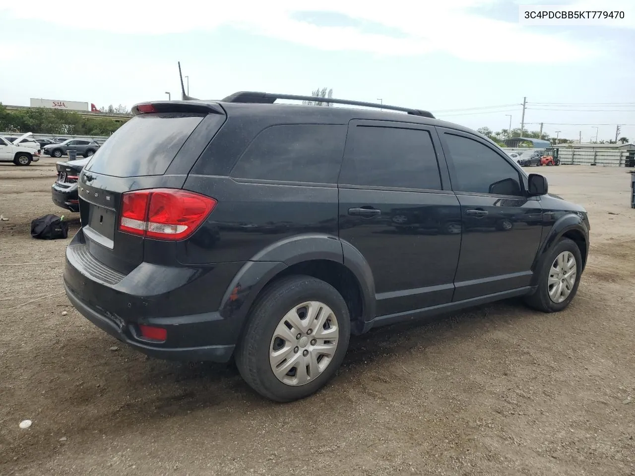 2019 Dodge Journey Se VIN: 3C4PDCBB5KT779470 Lot: 55384924