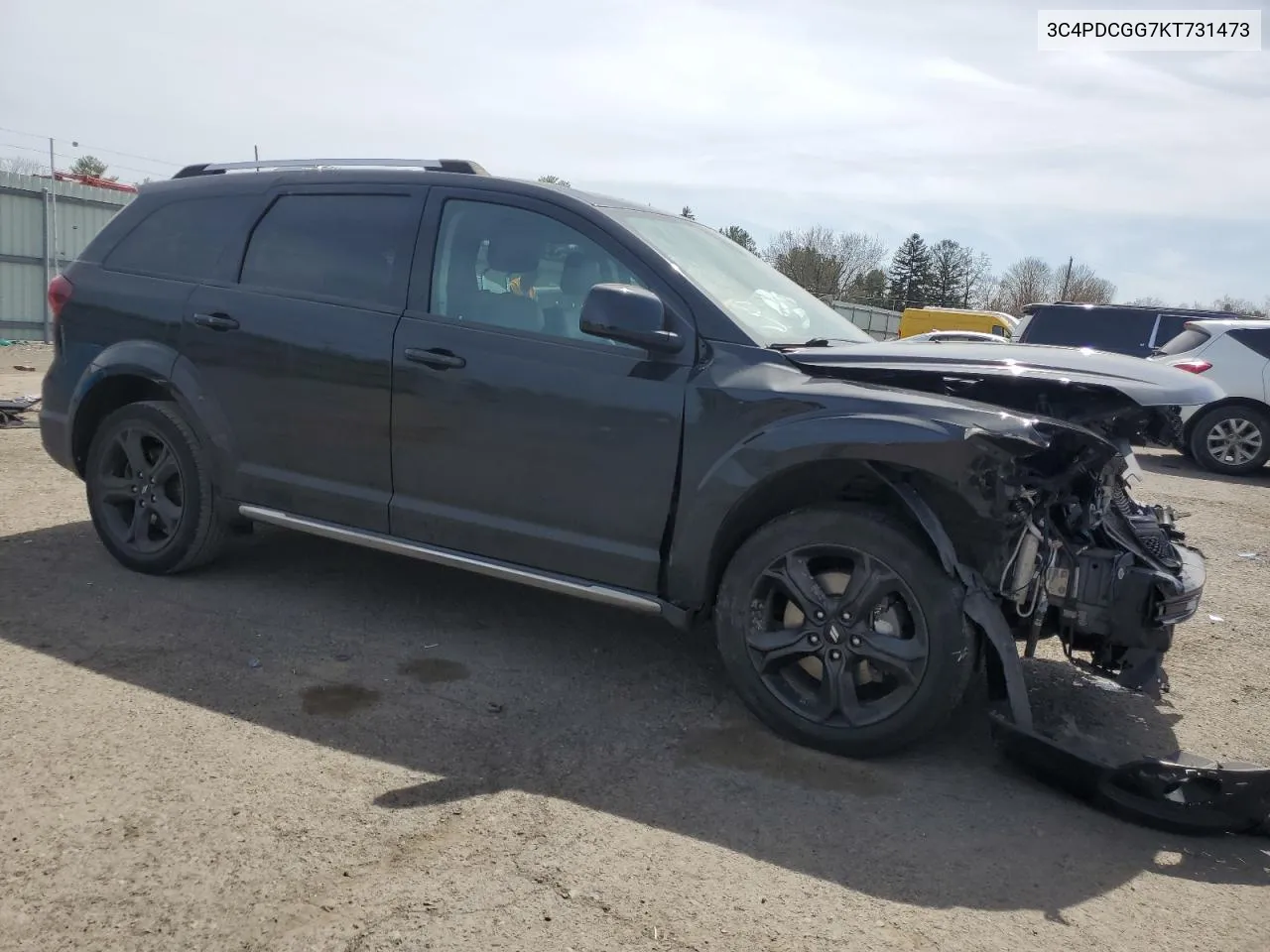 2019 Dodge Journey Crossroad VIN: 3C4PDCGG7KT731473 Lot: 56017874