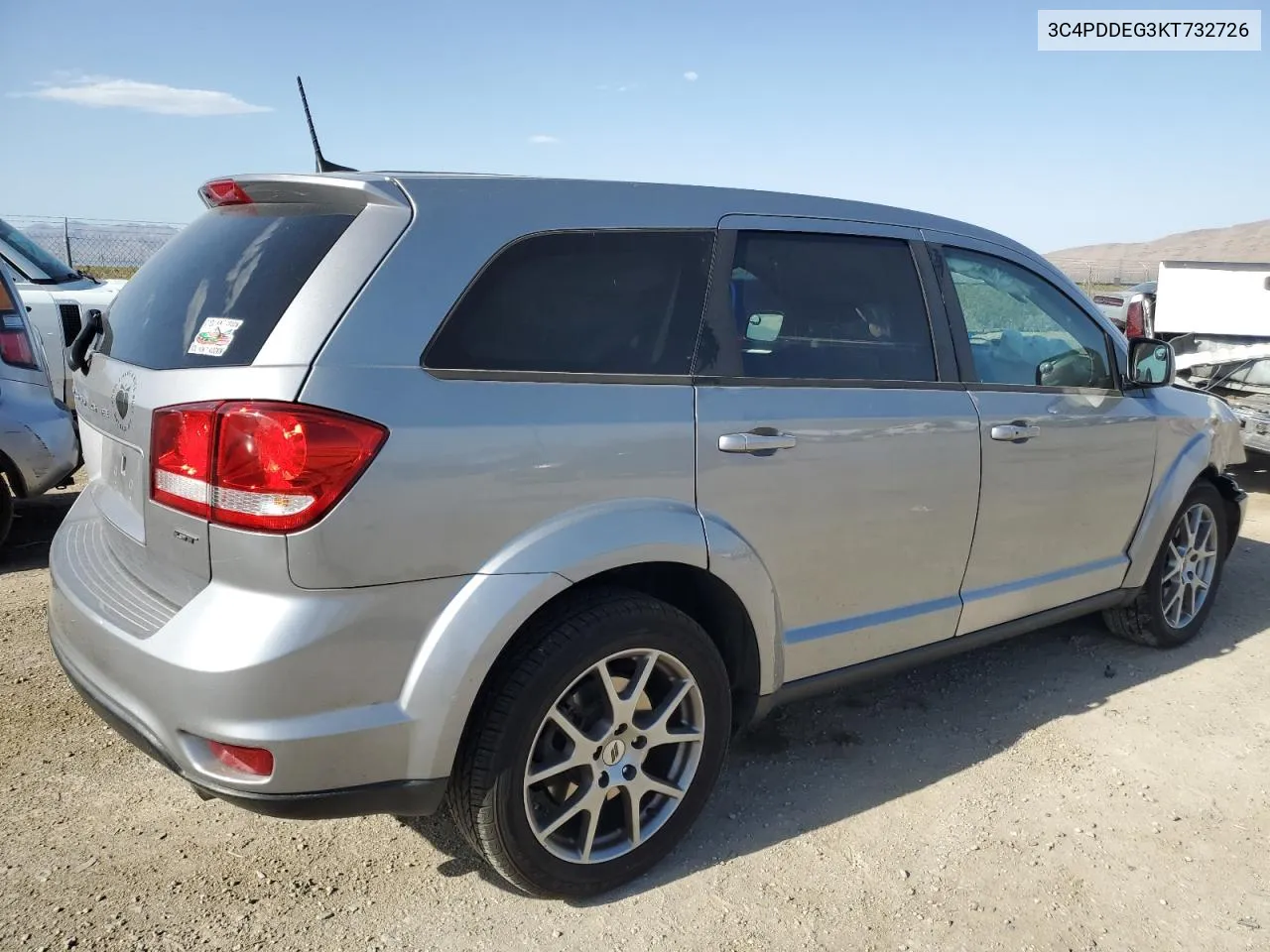 2019 Dodge Journey Gt VIN: 3C4PDDEG3KT732726 Lot: 56224564