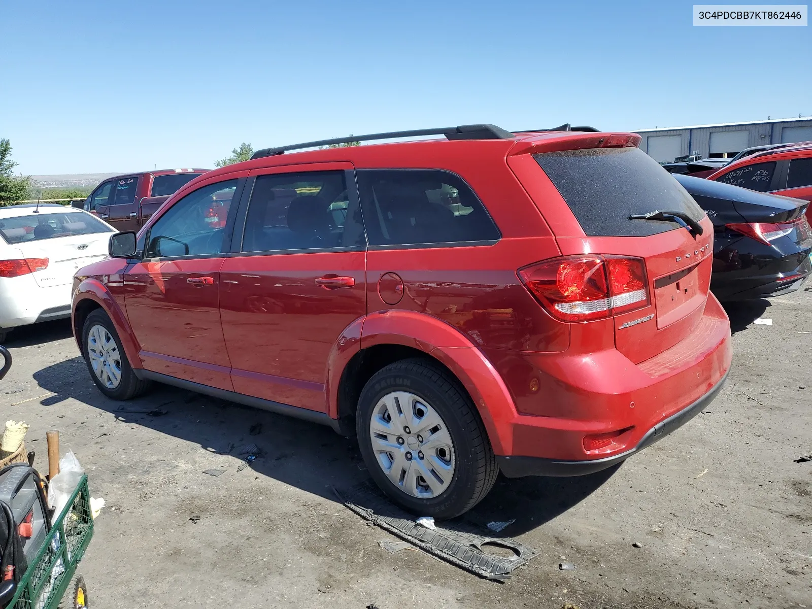 2019 Dodge Journey Se VIN: 3C4PDCBB7KT862446 Lot: 56967454