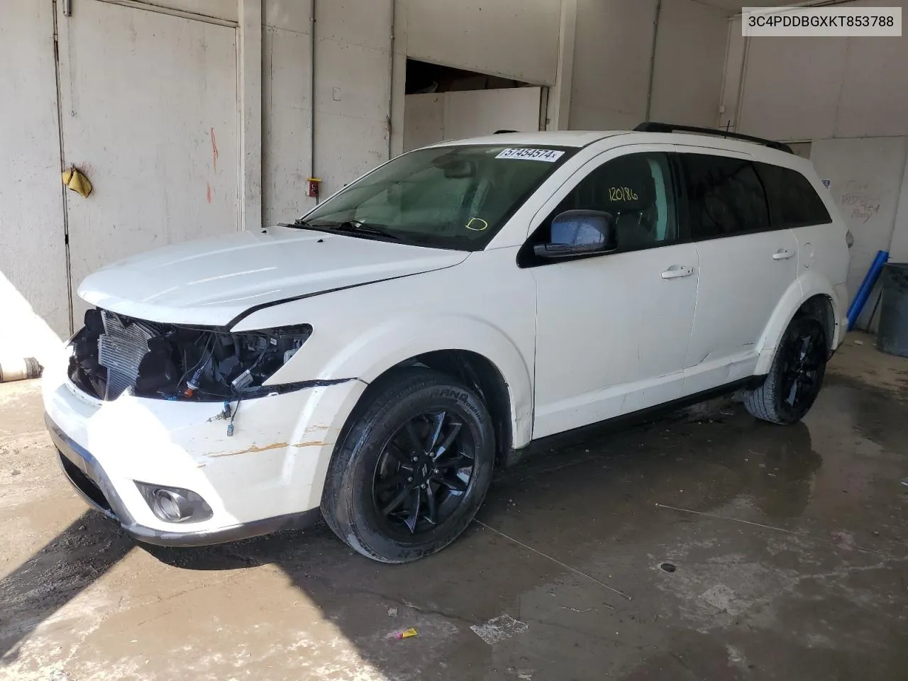 2019 Dodge Journey Se VIN: 3C4PDDBGXKT853788 Lot: 57454574