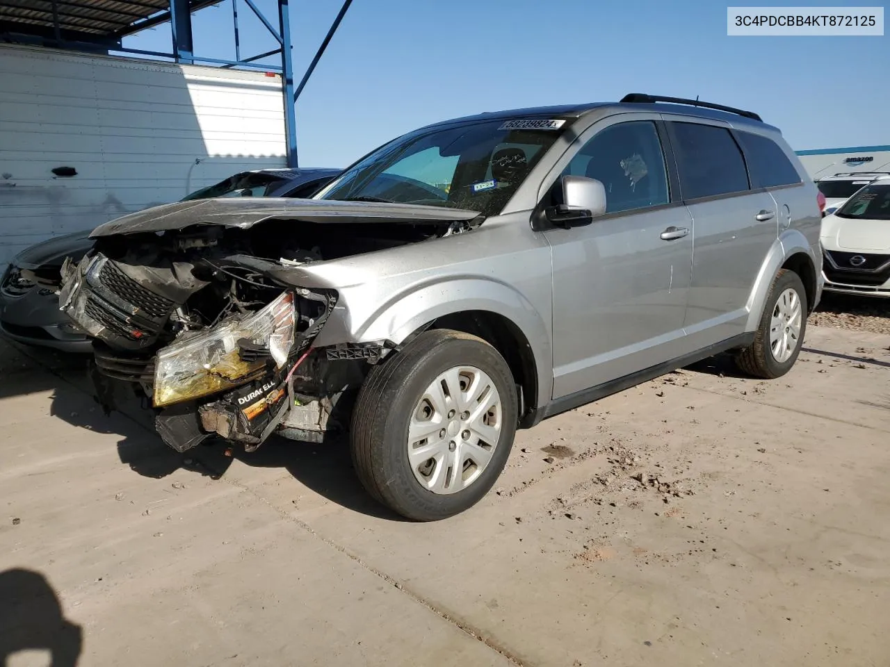 2019 Dodge Journey Se VIN: 3C4PDCBB4KT872125 Lot: 58239824