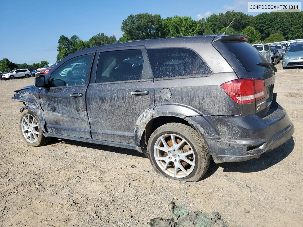 2019 Dodge Journey Gt VIN: 3C4PDDEGXKT701814 Lot: 58336414