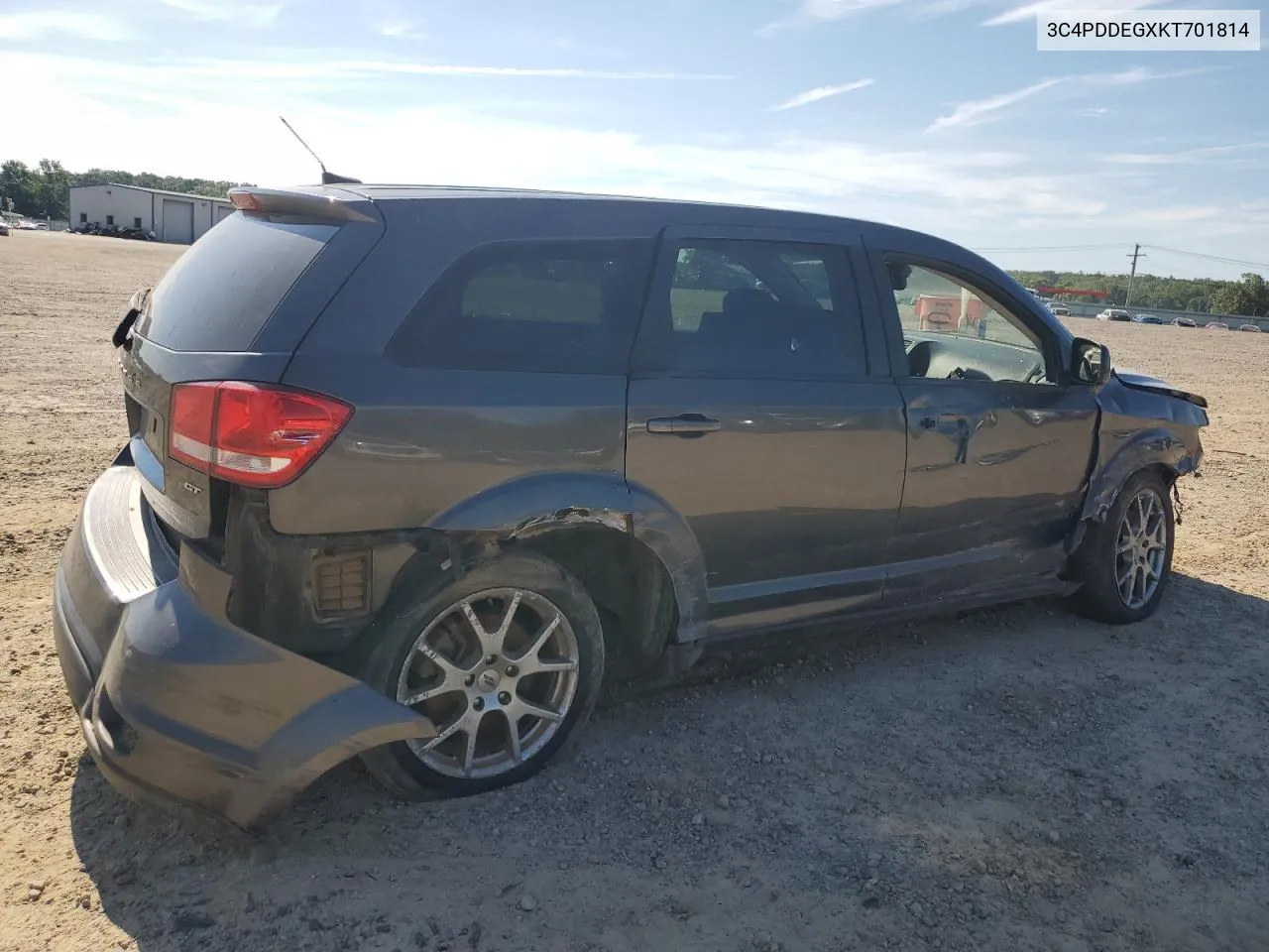 2019 Dodge Journey Gt VIN: 3C4PDDEGXKT701814 Lot: 58336414