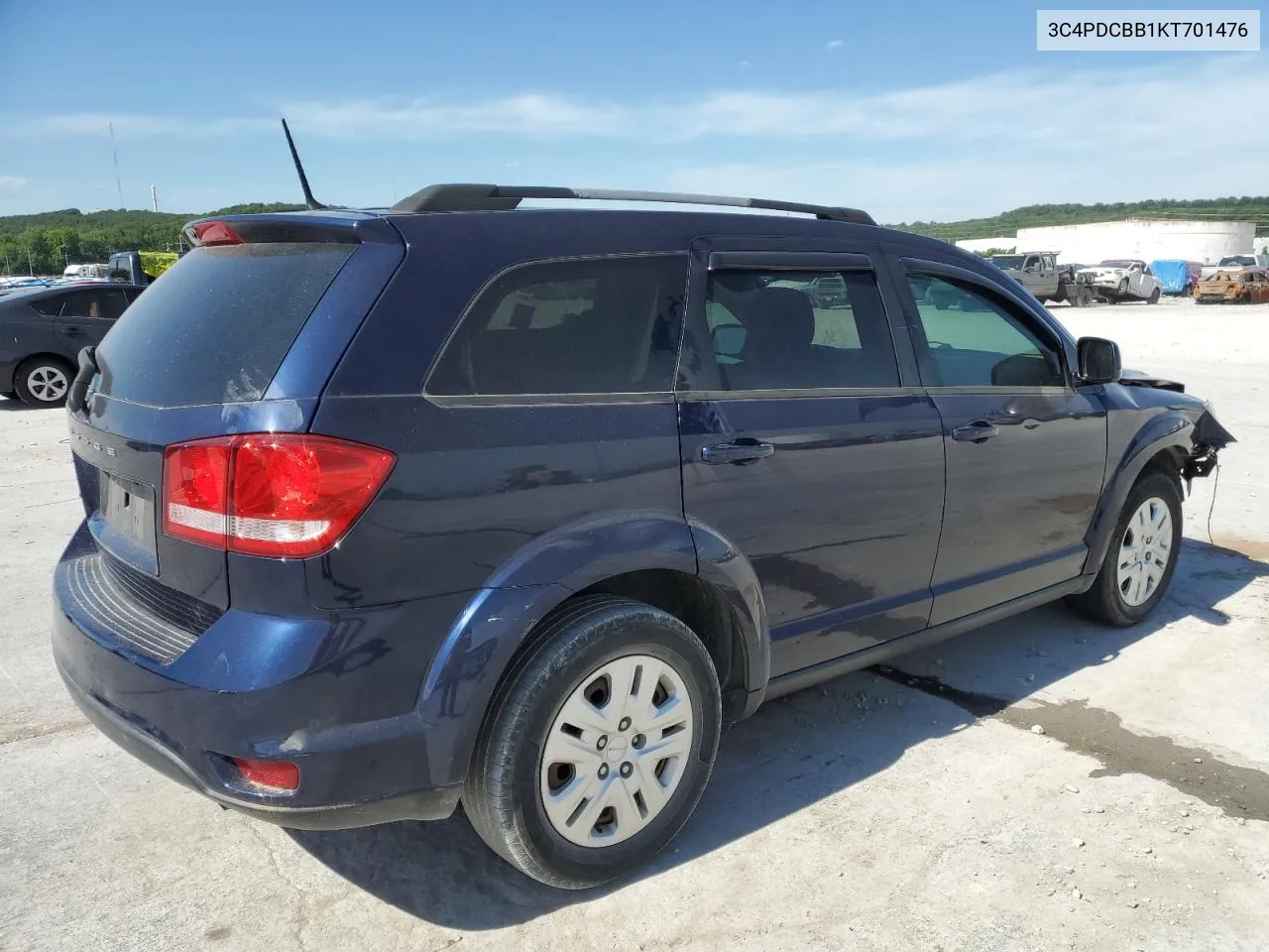 2019 Dodge Journey Se VIN: 3C4PDCBB1KT701476 Lot: 58526884