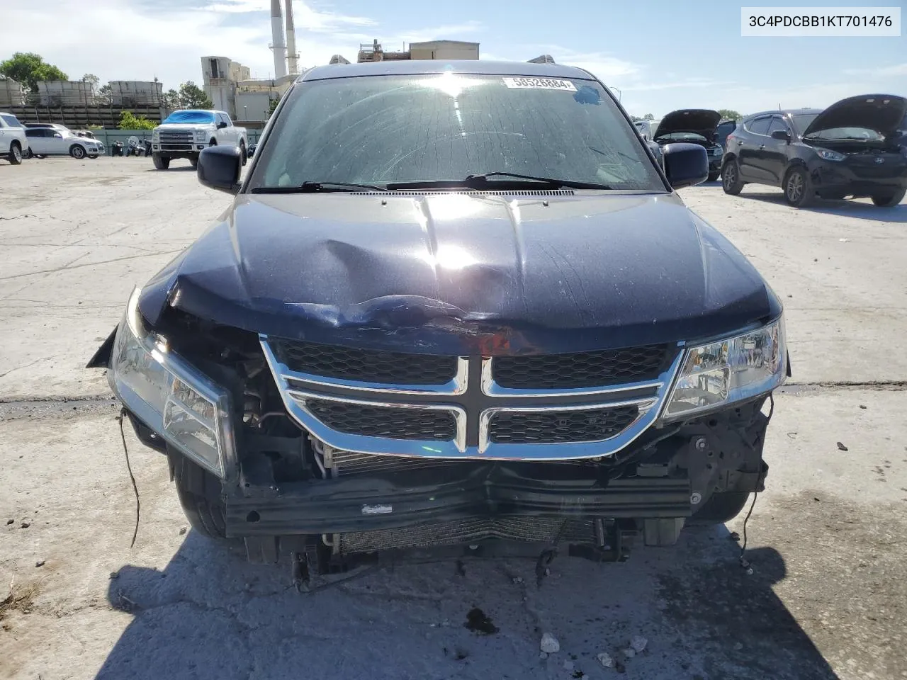 2019 Dodge Journey Se VIN: 3C4PDCBB1KT701476 Lot: 58526884