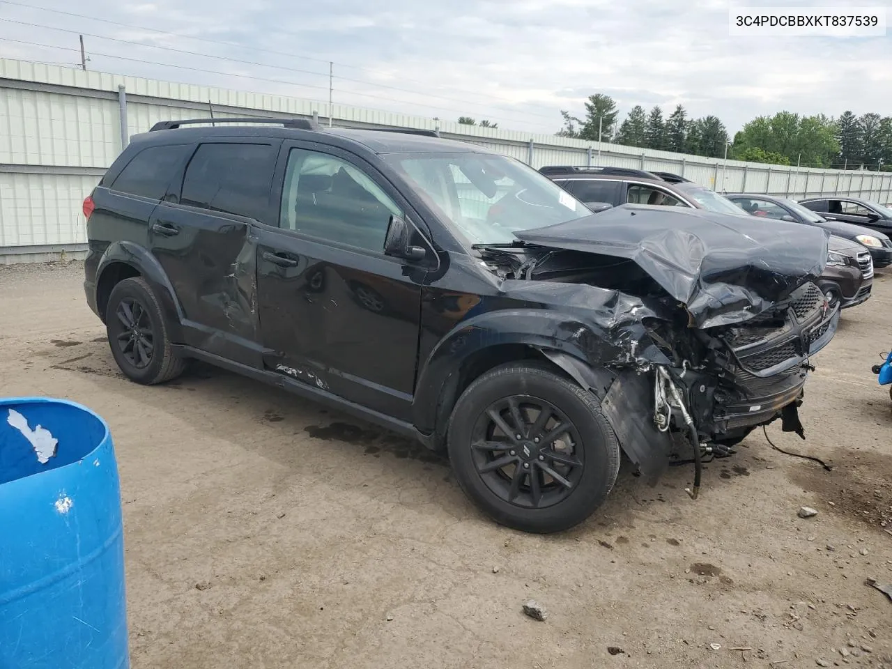 2019 Dodge Journey Se VIN: 3C4PDCBBXKT837539 Lot: 58735924