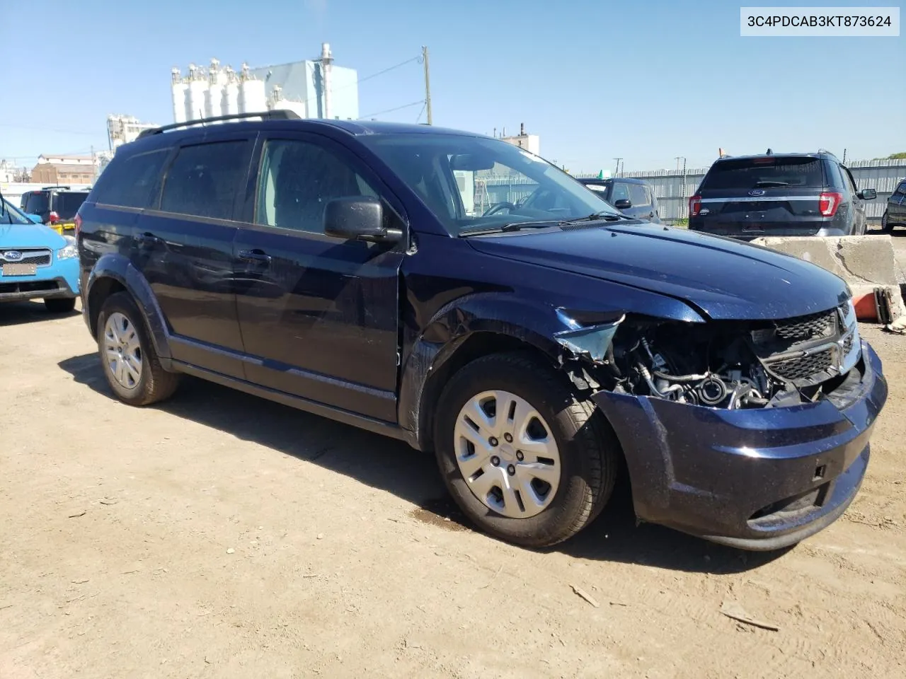 2019 Dodge Journey Se VIN: 3C4PDCAB3KT873624 Lot: 58935214