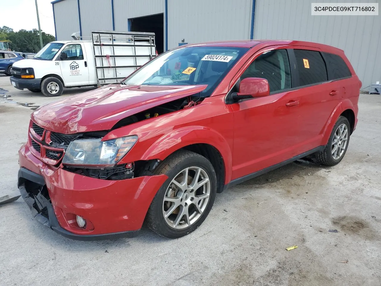 2019 Dodge Journey Gt VIN: 3C4PDCEG9KT716802 Lot: 59024174