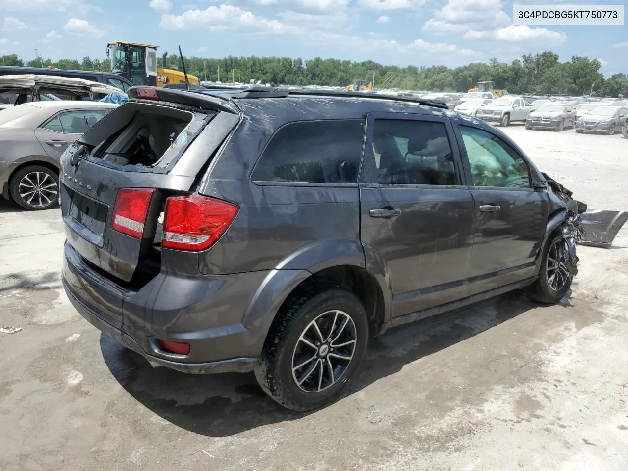 2019 Dodge Journey Se VIN: 3C4PDCBG5KT750773 Lot: 59184874