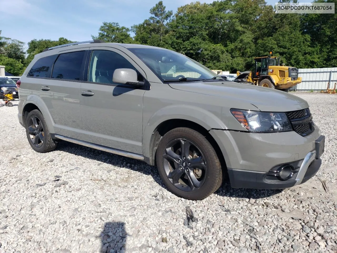 2019 Dodge Journey Crossroad VIN: 3C4PDCGG7KT687054 Lot: 59214144