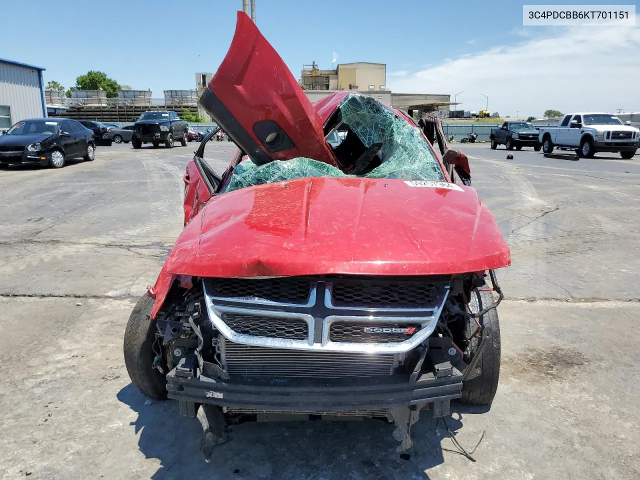 2019 Dodge Journey Se VIN: 3C4PDCBB6KT701151 Lot: 59257964