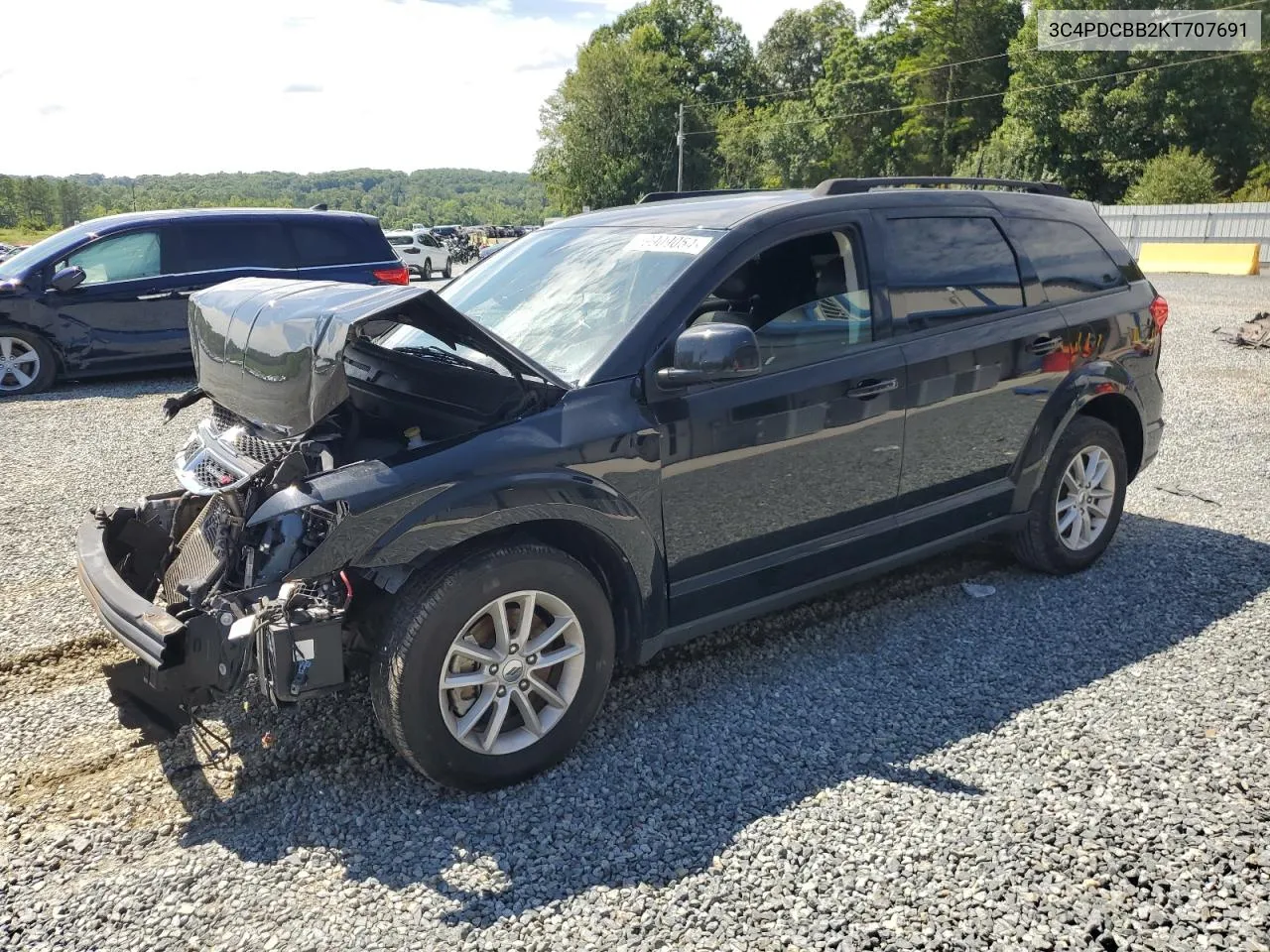 2019 Dodge Journey Se VIN: 3C4PDCBB2KT707691 Lot: 59909054