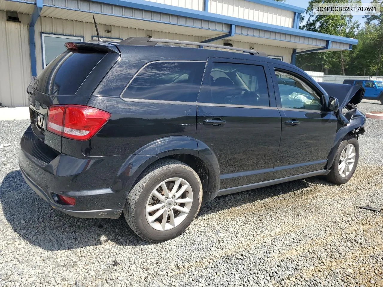 2019 Dodge Journey Se VIN: 3C4PDCBB2KT707691 Lot: 59909054