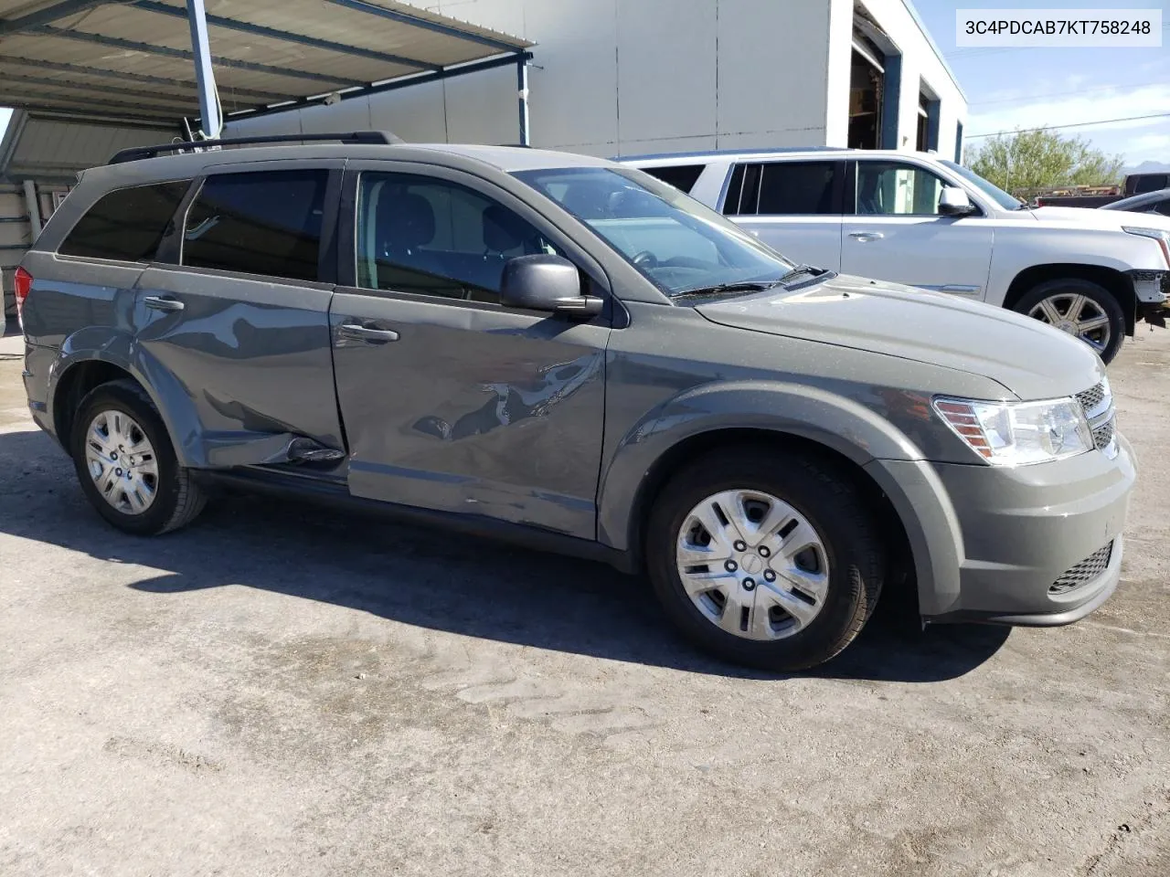 2019 Dodge Journey Se VIN: 3C4PDCAB7KT758248 Lot: 60256254