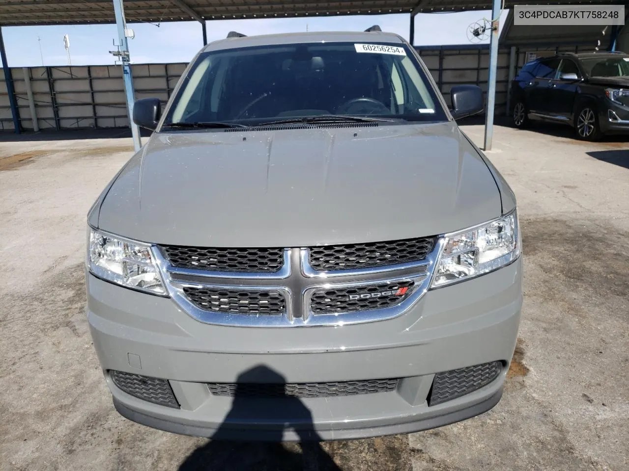 2019 Dodge Journey Se VIN: 3C4PDCAB7KT758248 Lot: 60256254