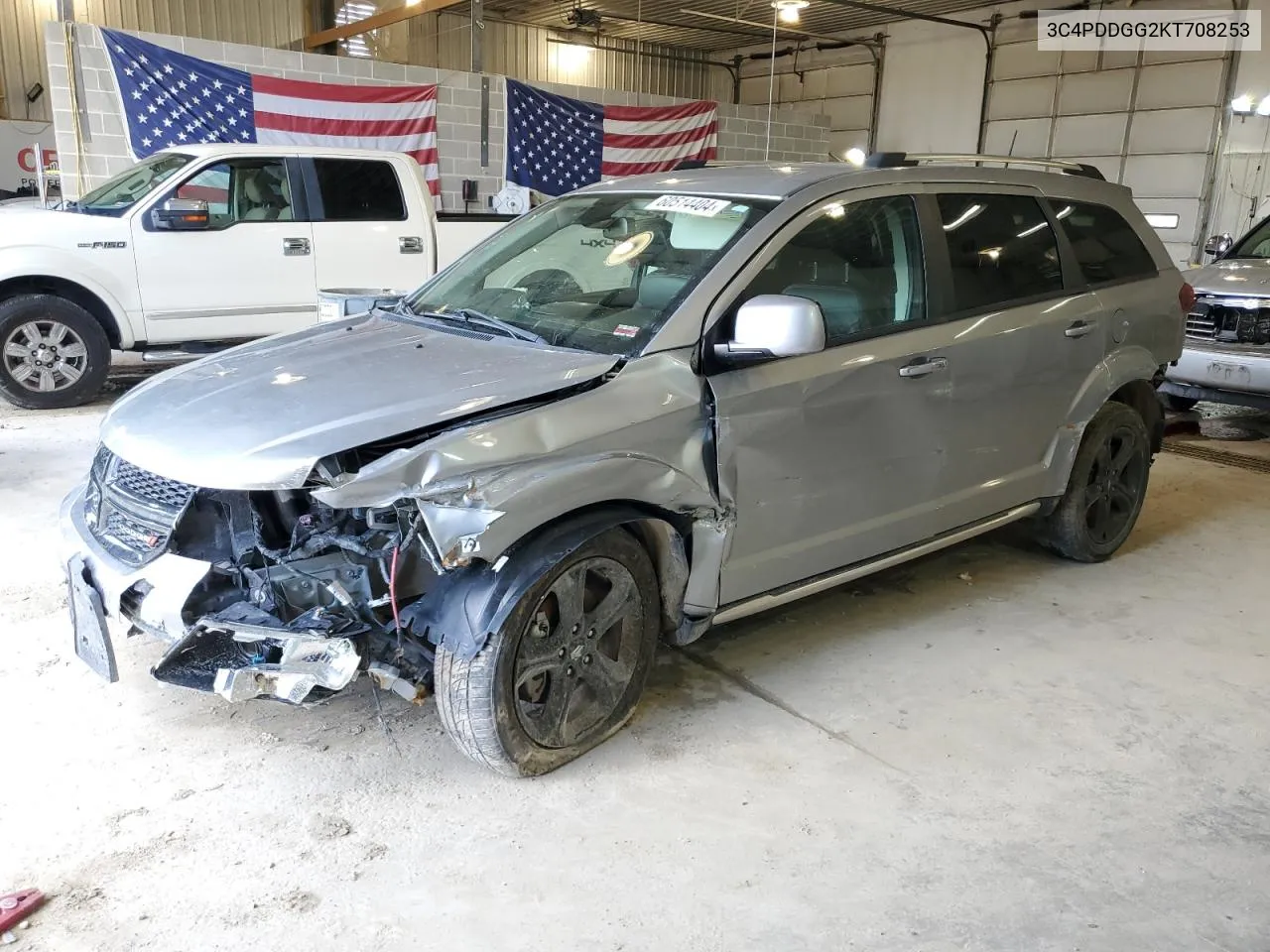 2019 Dodge Journey Crossroad VIN: 3C4PDDGG2KT708253 Lot: 60514404