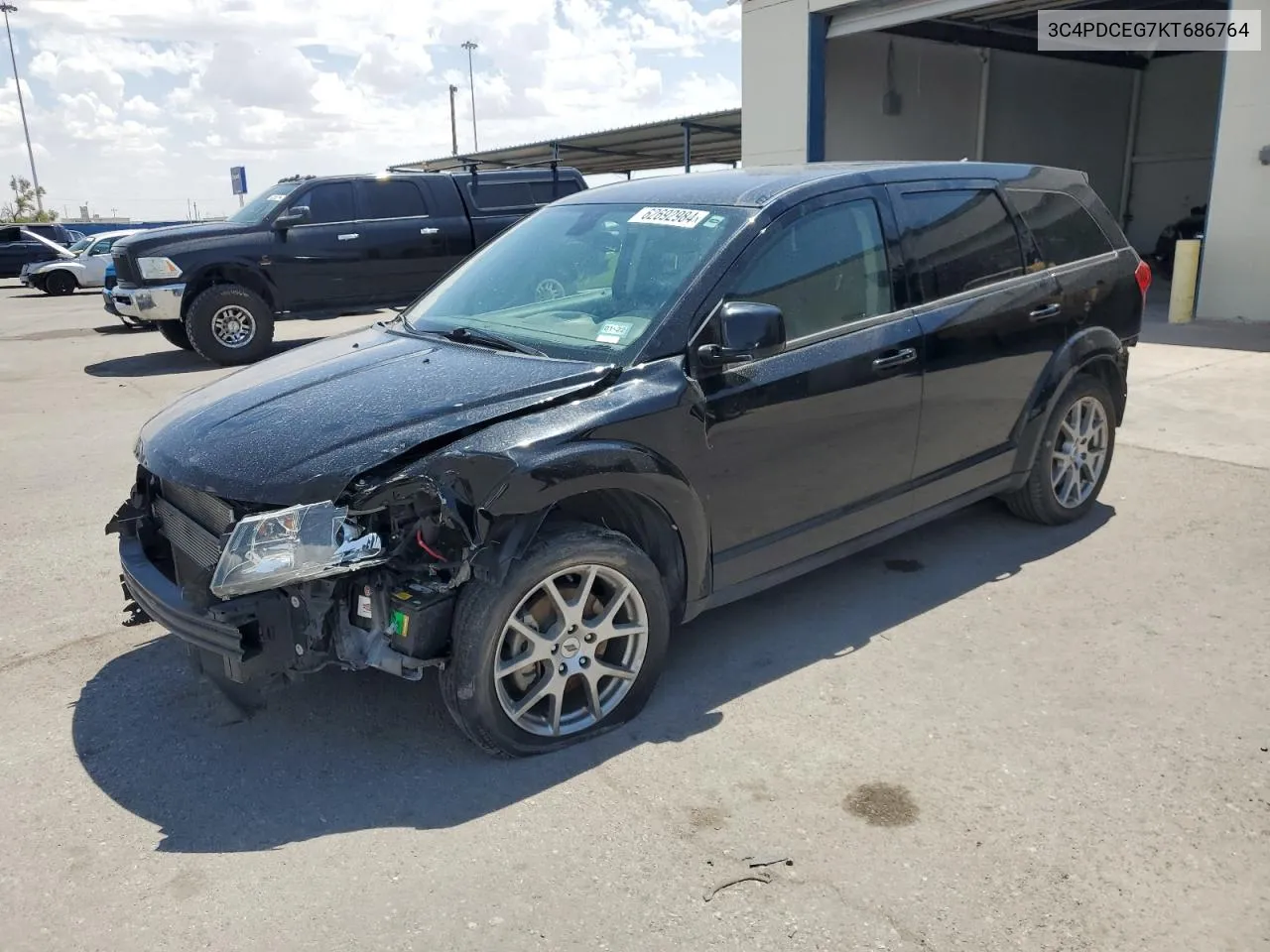 2019 Dodge Journey Gt VIN: 3C4PDCEG7KT686764 Lot: 62692984