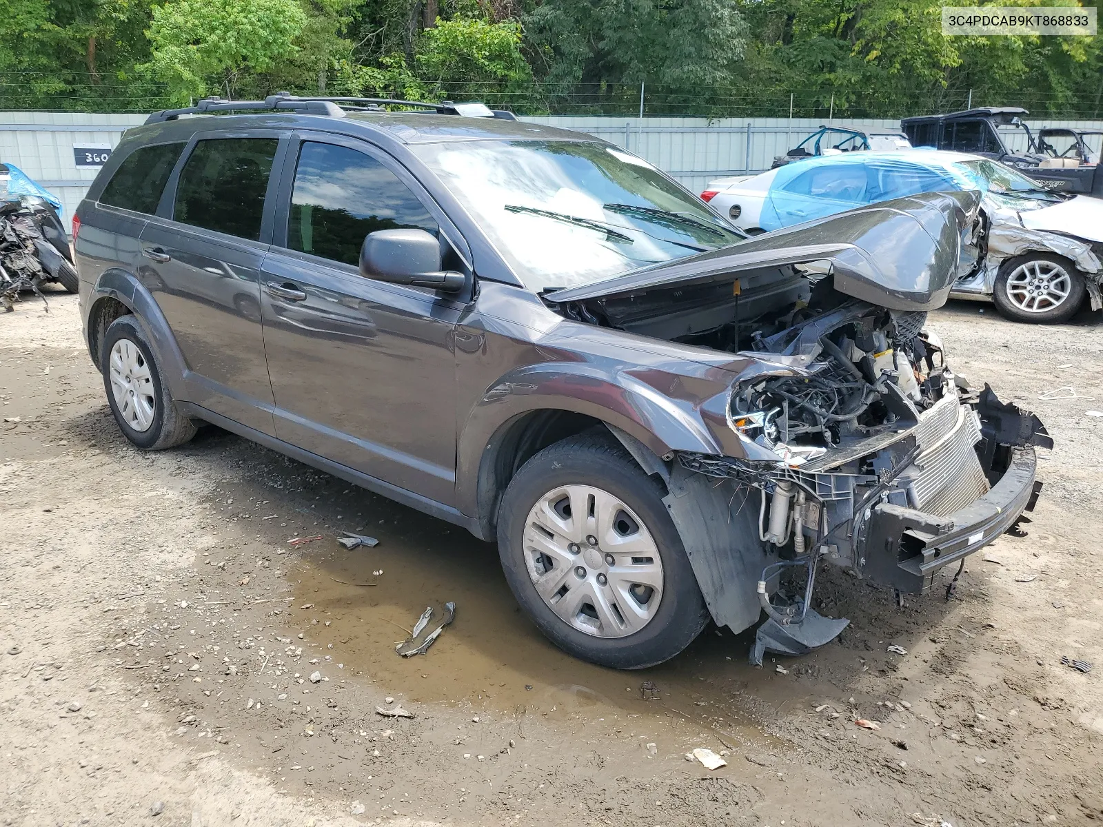 2019 Dodge Journey Se VIN: 3C4PDCAB9KT868833 Lot: 62710584