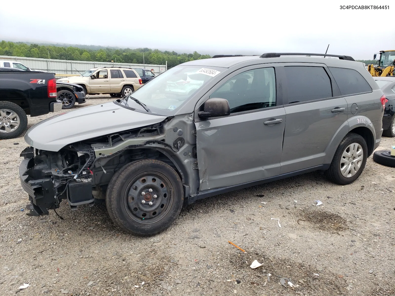 3C4PDCAB8KT864451 2019 Dodge Journey Se