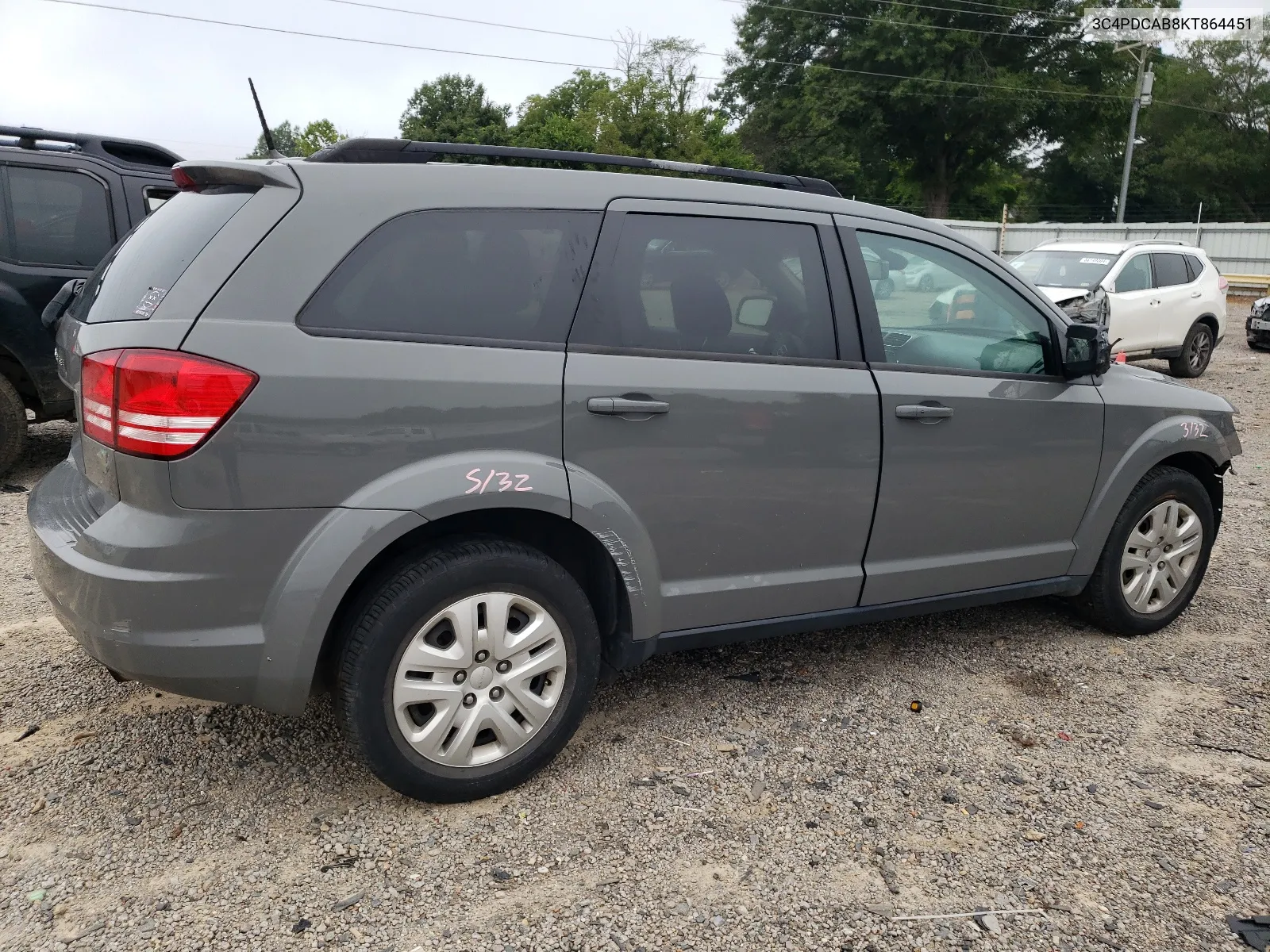 2019 Dodge Journey Se VIN: 3C4PDCAB8KT864451 Lot: 63492684