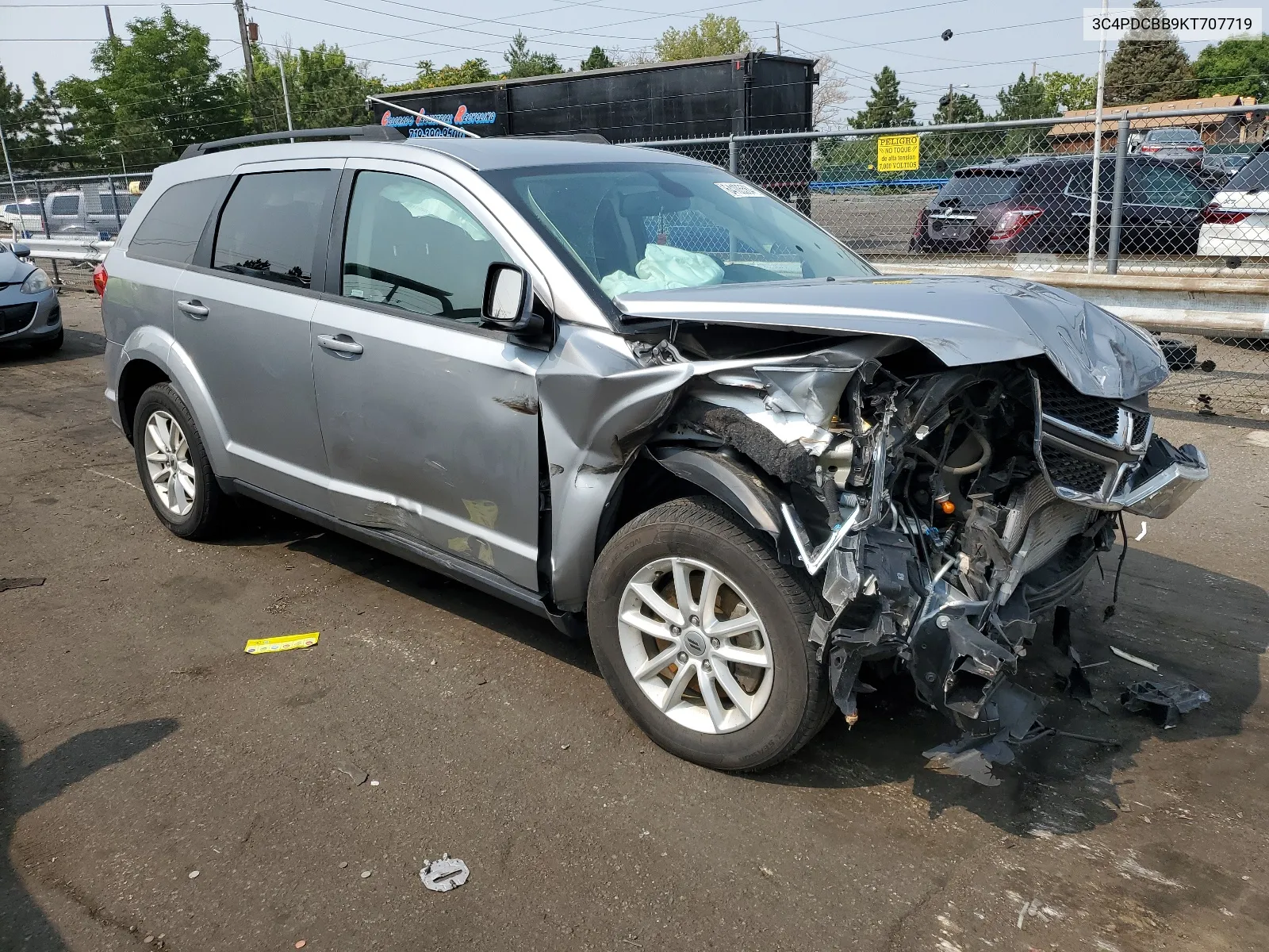 2019 Dodge Journey Se VIN: 3C4PDCBB9KT707719 Lot: 64105564