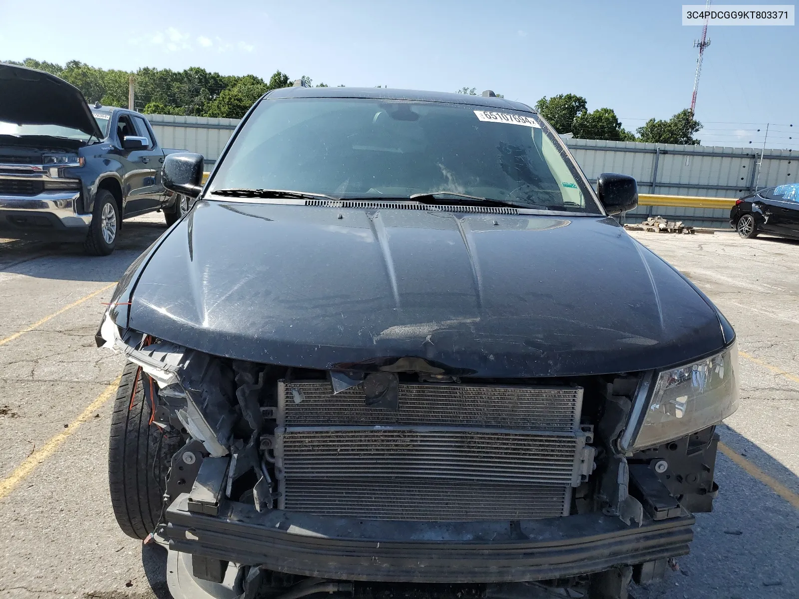 2019 Dodge Journey Crossroad VIN: 3C4PDCGG9KT803371 Lot: 65107694