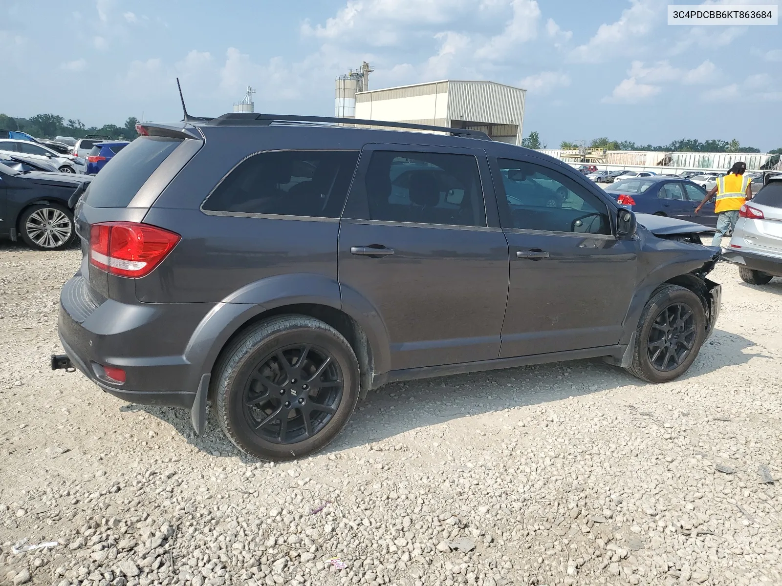 2019 Dodge Journey Se VIN: 3C4PDCBB6KT863684 Lot: 65144654