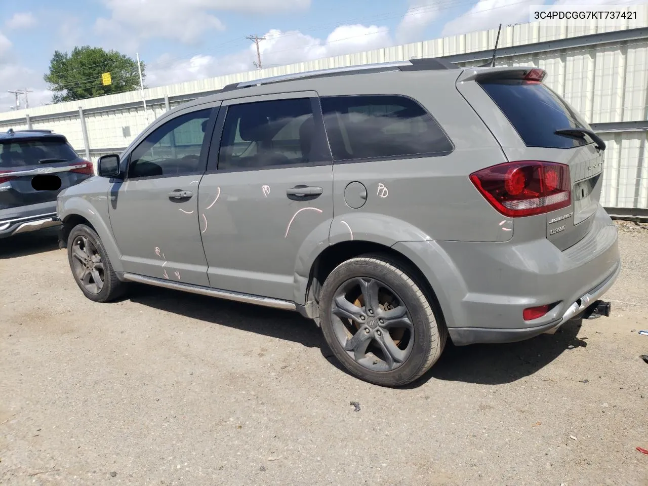 2019 Dodge Journey Crossroad VIN: 3C4PDCGG7KT737421 Lot: 65430724