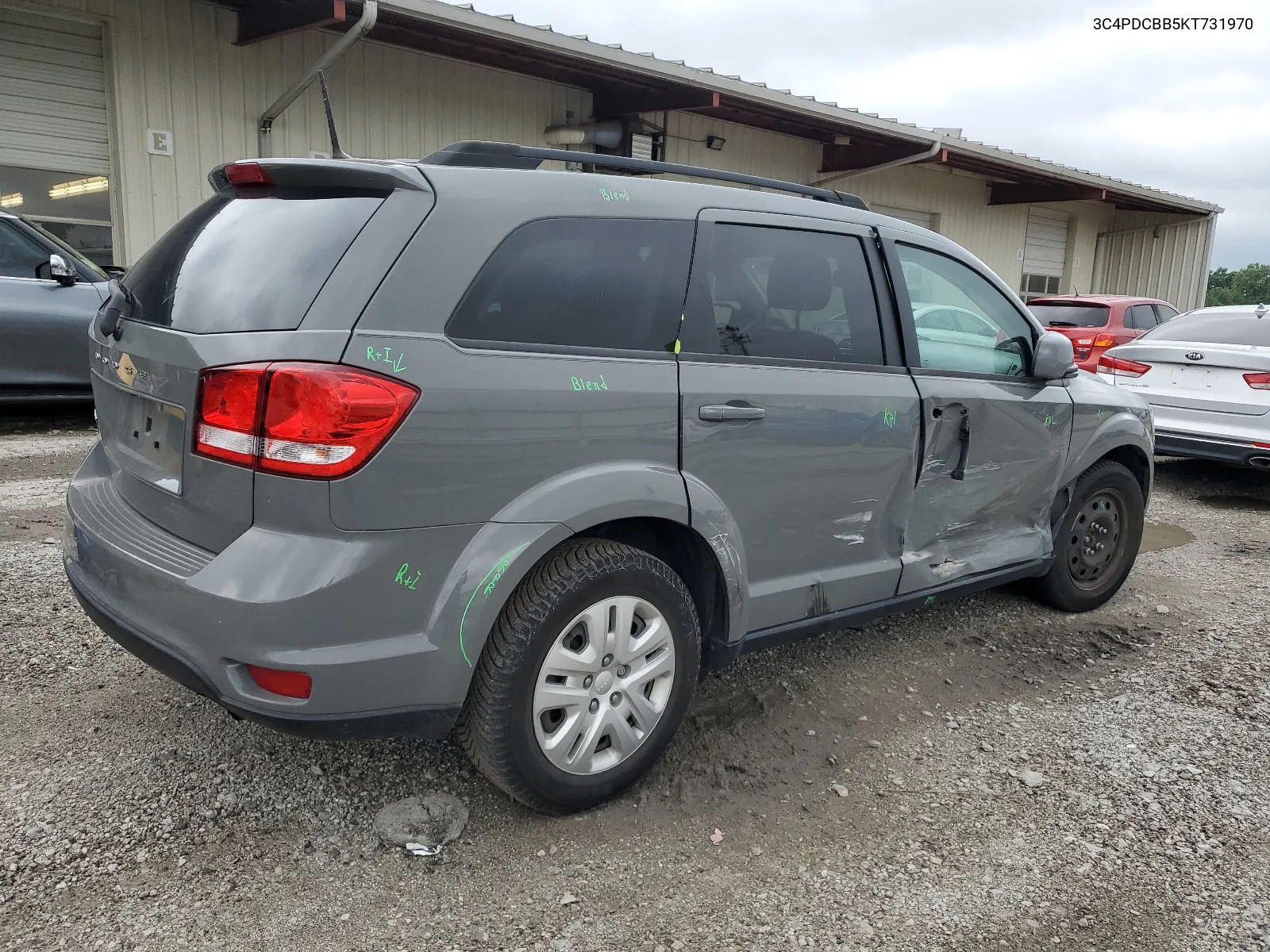 2019 Dodge Journey Se VIN: 3C4PDCBB5KT731970 Lot: 66162984