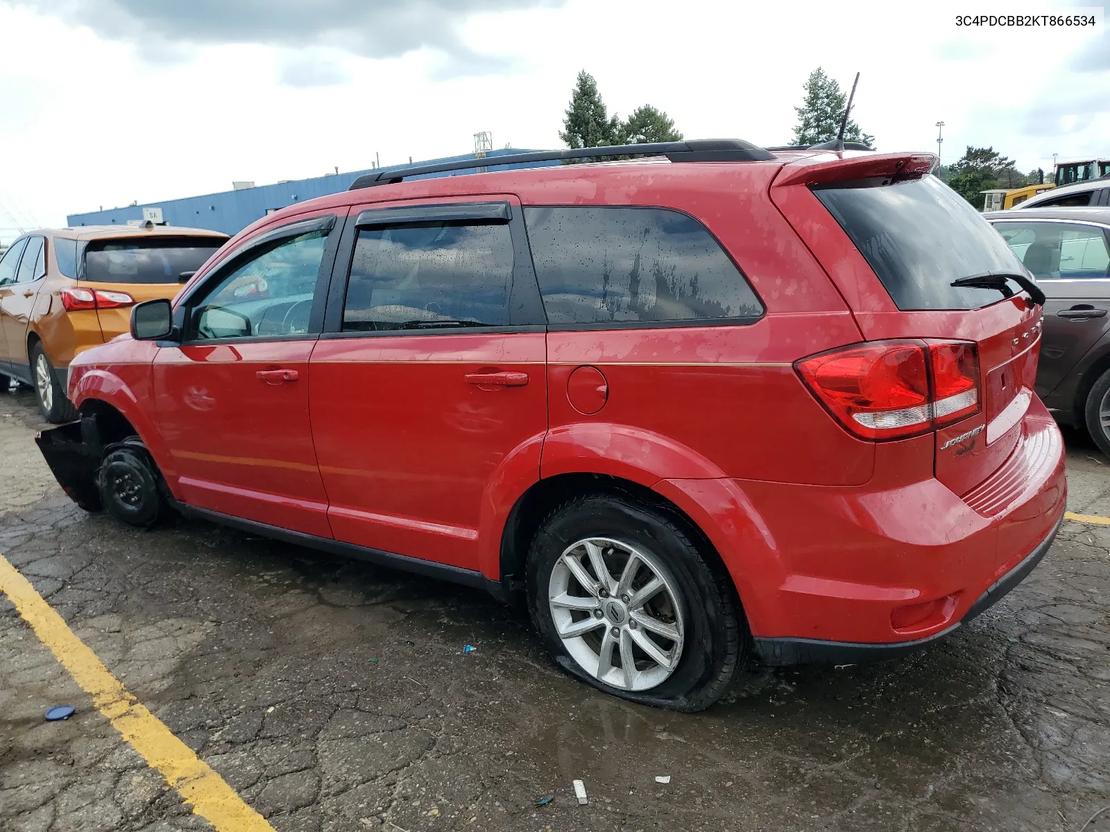 2019 Dodge Journey Se VIN: 3C4PDCBB2KT866534 Lot: 66210004