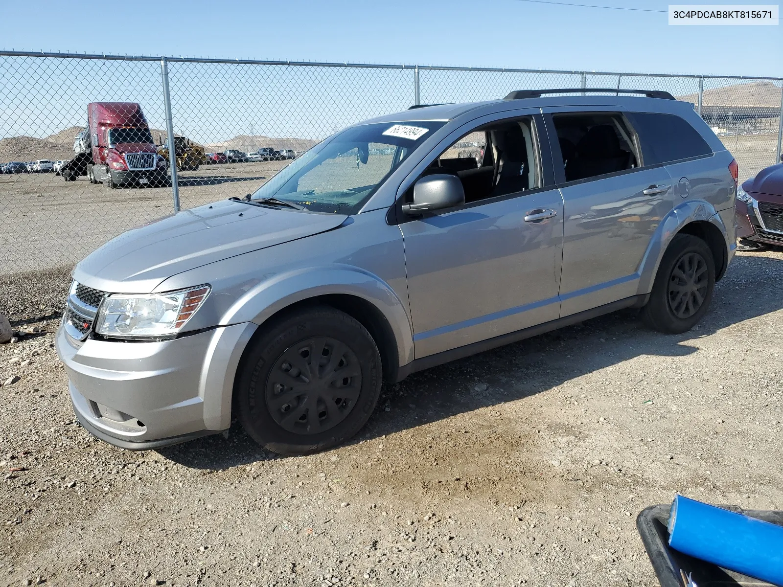 2019 Dodge Journey Se VIN: 3C4PDCAB8KT815671 Lot: 66214994