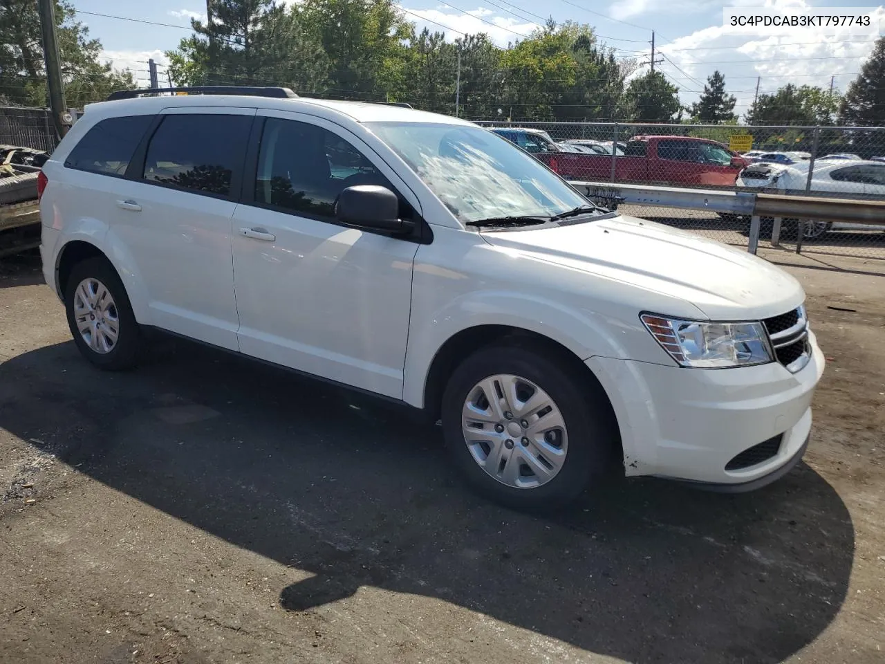 3C4PDCAB3KT797743 2019 Dodge Journey Se